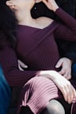 Absolutely love this dress! I wore it for my engagement photos and kept me warm since it was windy and chilly outside, love the neckline. - Clara A.