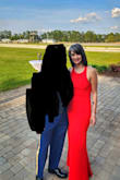 Wore this dress to an event this week and absolutely loved it! The material has a bit of stretch which allowed it to shape nicely. I wore a 2-inch heel and still have about 1.5 inches taken off the bottom.
The dress moved really well and felt comfortable all night long. I got a lot of compliments. - Sarah M.