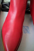 These are adorable but they are very stiff and they rub wrong around the leg. I'm not so sure if they can get worn in because of that. They also run very large in this color. I tried a 10 and had to get a 9 and they are still a bit big. Also, the size 10 boots were perfect and the 9's have a TON of markings in the fabric like lines, dents, and dings that make them look awful. Not sure if I'll keep them because of the markings in general and the size. - Chasity M.