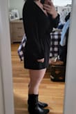 But it runs a little large. Its comfy, but I felt lost in it, even trying 2 sizes. - Theresa M.
