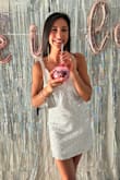 I wore this to my bachelorette trip in Florida and it was literally perfect. I'm 6ft tall so I was scared it wouldn't be long enough, but it fit like a glove and was SO pretty on. I'm obsessed. - Ana B.