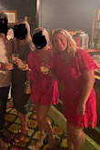 I am short with curves, so I ordered the M, L and XL - and stuck with the Large. I was looking for something that hid my thighs, upper arms and tummy - and this worked! It was really comfy, the color was bright and pretty, and it fit great. I think this runs a little short - so be careful about that if you're tall. It was a tiny bit loose in the waist - but the Medium was a little tight in the waist, and this was just more flattering. Worn to a rehearsal dinner and welcome reception. - Laura G.