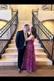 I loved this dress for a spring wedding! I got the length hemmed about 2 niches and wore a 2 inch heel and it fell perfectly. I didn't like how tight it felt around my ribs, it was difficult to wear in that sense. The zipper on the dress was also very difficult!! Otherwise, I loved it! - Stephanie S.
