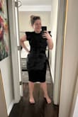 I bought this dress to wear to a company awards dinner that was cocktail attire. This dress was sleek and chic and I got so many compliments. It was a bit snug, and I definitely needed help getting into it, but it hugged in all the right places and I loved that I didn't have to wear a bra (doesn't happen often with my large chest). It's a great staple black dress to have in your closet. - Brittany J.