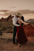 I bought this dress to take pictures with my husband. Fits beautifully except if you're on the short side like me you will need to have it altered. Love this dress! - Sara N.