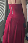 I really loved the dress, the fit and color are gorgeous. I've ordered xs and it's true to size, however there was something not right with the zipper in the back- it would make a weird wave. Since I've ordered 2 dresses, I've kept another one and sent this one back. If the zipper wasn't the issue, I'd have kept both. - Barbara A.
