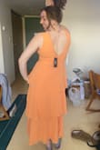 As soon as I saw this I knew I needed it. I am not lying it looks so good. I bought it for a wedding and it was perfect. So light and flowy. You can dress it up or dress it down. 

*these are photos taken by my mom so don't judge* - Mary W.