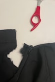 Do not buy. Cheap zipper. Zipper worked for the first 3-4 zips then it started to snug on the material. I had to cut myself out of the pants with scissors. Imagine being at an event, having to go to the bathroom.. only to have to cut your pants to use the washroom. Terrible. Would not recommend. - Julia G.