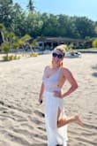 These pants are perfect for the beach! The slit along the leg is great to let some air breeze thru, but still classy and chic! I wore them to a beach restaurant as well as poolside! I got a lot of compliments. Also, my swimsuit is Lulus as well and I love it too. Overall win for vacation. - Amy C.