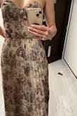 The dress is absolutely stunning! It fits good, the colors are beautiful, is a perfect dress for a perfect event! - Tamer S.