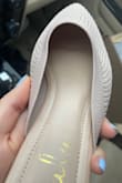 I got my shoes delivered today. Everything is fine, except one of the shoes appears to be worn. It's a bit dirty on the inside and the logo is faded... - Soonja K.