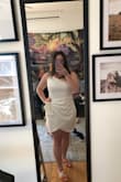 Fits perfectly. Wearing this dress for my college graduation and got so many compliments during my grad photo shoot - Samantha M.