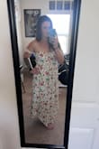 I've been eying this dress for at least 2 years and I finally pulled the trigger and got it. I'm using this in my engagement photo shoot and I'm so excited. It's lightweight but not see-through. So pretty and comfortable. I'm not a huge fan of the sleeves so I'm going to tuck them into the dress and it still looks great either way. Really flowy which was perfect for a beach/park engagement shoot. - Felicia K.