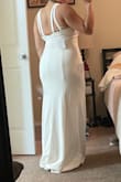 Couldn't be happier with this dress! The quality is amazing, it's very flattering. The material is thick enough to hold you in nicely without restricting any movement. I ended up having the straps altered slightly. I'm 5'4" and the length was perfect when for a 3' - 3.5" heel. - Noemi R.