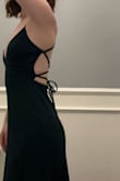 This dress is so beautiful! I love the material, it's thick enough not to show any lines from underwear but it's not too thick that you couldn't wear it all year! Perfect for weddings. I was going to get it slightly altered because it was just a few inches too long for me, but otherwise fit perfect! Very flattering and I love that you can adjust the top how you want. - Caroline R.