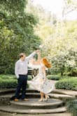 Bought for engagement pictures and it was perfect! Very classy and beautiful, and it fits perfectly. I ordered a size M I am typically a dress size 6. Yellow sandals from Target - Emily W.