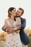 LOVE this dress! I ordered this dress for my engagement photos, and I am obsessed! It is perfect for spring, and flows beautifully in the breeze. I am usually a size medium, but wore a size small in this. Would absolutely recommend! - Ally K.