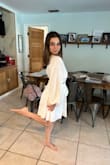 I like this dress very much. It was a little open in the cleavage area, but I'm going to stitch it a little and it's beautiful. - Gelena H.