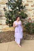 Was super tight/difficult to zip at the waist! But made it work!! Many compliments at the wedding I wore it to. - Caroline A.
