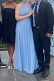 I can't believe there were no other reviews on this dress! As a bustier girl this looked very different on me than the model but I've never felt prettier or gotten more compliments on a dress. The halter part of the dress really allows for any chest size and the style was so flattering. Loved it! - Mary E.