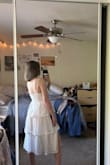 I love this dress so much! It fits a little too big, but its not enough to return it and go down a size. It is about the same length as my gown and will be perfect for grad pictures! The material is a really nice quality as well - Margaret N.