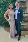 I loved this dress! I felt like a movie star! I was surprised at how faltering it was despite it being so fitting all through the tummy area. - Laura M.