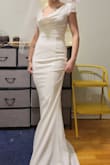 I love the dress, it fits nicely and comfortably and makes my figure looks great. I'm excited for my wedding day! - Trang N.