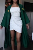 The fit was so good. It was slightly loose around my waist but the length was good. One issue was it shrunk it the wash. It fit better around my waist after that but the length was a little shorter. The design of the dress was great. - Amy P.