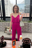 Loved this jumpsuit for my birthday party! Bright, flattering, and unique. Super comfy & fit true to size. I hope I find a reason to wear it again!!! - Ally B.