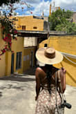 I purchased this dress for a trip, and felt sooo beautiful in it! It fits really well, and the back details were gorgeous. My one recommendation would be to wear it with some tape in the bust as it had a tendency to slip a little. - Jannelle F.