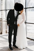I wore this dress for my church wedding (small wedding before our big wedding in Mexico) and it was perfect! The material was thick and high quality, especially for the cheap price! Looked great in photos and hugged in all the right places. I am pregnant and it made me feel good about my cute little bump! Highly recommend. 

I am 5'3 and was probably around 125 lbs at this time... - Alexandra O.