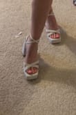 Wore these heels for an award ceremony and they were great! I got so many compliments and the box heel made them easier to walk in. I am usually a 9.5 in shoes, but I usually order a 9 for heels/sandals and these fit perfect! - Reese C.