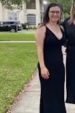 This dress was perfect for a formal wedding with lots of dancing! As a short sister I had to have it hemmed, but apart from that it fit like a glove. The material is structured but stretchy and comfortable! I am so glad I decided to go with this dress! - Alexis T.