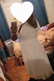I originally ordered a medium - big mistake! I couldn't close it over my bust. For wrap dresses, this usually my size. I knew even if I ordered a large that it would still be too tight so I had to wait for the XL to become available again. I sent the M back and got the XL very quickly and it fits beautifully. It flows and the length is perfect! - Lauren N.