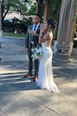 Loved loved loved it. I got a size 4, which is my true size. It fit well, but I did get it taken it - which only ran me $100. The length wasn't dragging. It was perfect. - Tatyana S.