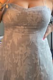 It looks weird because the stitched cups are too small. It also gaps at the top. And the straps feel like they could break at any minute. - Raneem A.