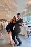 This dress fit me like a glove. I wore it to a wedding in October and felt so comfortable dancing in it all night. I was able to perform the "About Damn Time" Lizzo dance for a flash mob on the dance floor with ease. Not to mention it was extremely flattering and held everything together well. I didn't feel that cleavage was an issue in this dress. - Paige W.