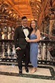 I'm a petite gal so I was worried about the length being a bit long, but the dress actually still looked great hitting right at my ankles in the back! The ruching at the waist is so flattering and the dress is so comfortable. It was the perfect wedding guest dress! - Teresa P.