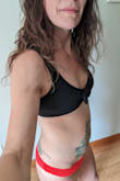 I love the textured fabric. Super cute!
Size small
43 yo
125 lb
34a - Kerri S.