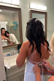 This dress was absolutely stunning!! I've ordered so many items (including dresses) from Lulus and I am never disappointed!! I did have it hemmed because I wasn't wearing shoes on the beach. I can't say enough about this dress, so many compliments, and my hubby absolutely loved it!! - Tina B.