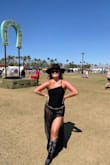 This Sheer Stunner Black Crochet One-Shoulder Midi Bodysuit Dress was absolutely perfect for Stagecoach! It was so comfortable and I loved the fabric! Highly recommend. - Alexis B.