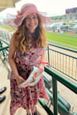 Very pretty! Ordered size S.. flattering elastic waist had room to grow by 5 lbs. Length mid calf. Pull overhead w 2 buttons behind neck. Wore to the Kentucky Derby.. all day, Sun and rain - dress held up perfectly! Super comfy. Could wear regular bra. So glad I chose this dress! - Susan S.