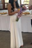 I absolutely loved this dress for my bridal shower. It's a little small around the chest area but I personally wouldn't size up. It's comfortable and perfect for all seasons. It also doesn't wrinkle easily which is great for photos :) Received lots of compliments on it! - Jennifer C.