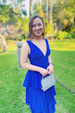 Normally wear a small but ordered a medium in this dress. It was perfect for a black tie optional wedding in Miami! - Madeline C.