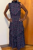 This dress was perfect and the fit was excellent. 
I bought the dress for my husband's son's wedding and oh my I got compliments. It was so lovely to feel so feminine in this dress and yet modest to boot. - Ted P.