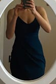 I have to say I was pleasantly surprised with this dress. 
I was less impressed with the shipping fees. 
I ordered from Canada. I ordered 5 dresses in total. This is the only one I kept. I was worried about shipping fees and the return process given the bad online reviews. But they did accept my unworn dresses minus taxes. 
It cost $30 to return 4 dresses and they charged me taxes and other fees? Maybe shipping fee after the fact or maybe subtracted taxes from my return? 
In the end, I paid $140 for a $75 dress and opportunity to try on 4 others. 
The convenience of not shopping all day in a store is worth something. Not sure if it should equate to double the price of an item though. 

This dress looks really great on. Pics dont do it justice! 
Its very comfortable! 
Love pleats over lower half. Top is a bit plain but I like that and will spice up a necklace. 

If I lived in USA or shipping and returns were free, Id order tons! Out of country makes it less affordable. - Sarah M.