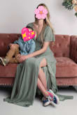Very comfortable and long!!! I am 6' 1" and this is the first maxi dress I have ever found that is actually long enough to wear. I love this dress and will be buying the other colors as well. - Sarah W.
