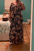 The fabric is beautiful and the dress is well made.  I just listened to the suggested size instead of going with my own instinct...... Sometimes it works and then it doesn't.  Still a very nice dress just needed a smaller size. - Cindy H.