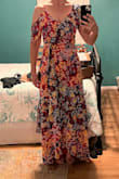 Gorgeous Dress!!!  I will still wear it even though I should have gone a size smaller. - Cindy H.