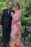 The dress was so beautiful amazingly soft, fits perfectly with the adjustable straps, and the slit was not in the way, so it made it easier to walk, because I'm very clumsy. I want it in green as well! - Liana D.